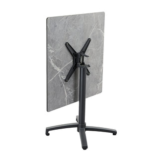 ZEO LIVING Gastrotisch klappbar HPL/Aluminium granit hell