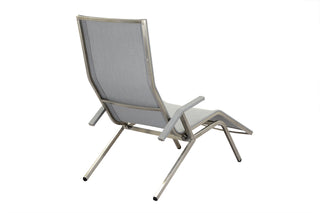 Zeo Living Bäderliege ER Edelstahl Deluxe grey
