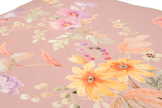 Kleidermann Bettwäsche Mako-Satin Blumen rosa