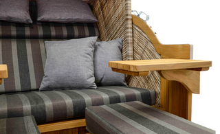 DeVries Strandkorb Pure Comfort XL Teak seashell D.402