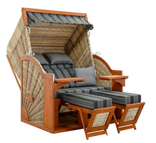 DeVries Strandkorb Pure Comfort XL Pinie seashell D.423