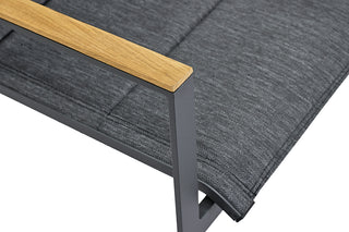 ZEO LIVING Chelsea Stapelstuhl Alu gepaddet anthr.