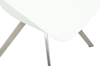 Zeo Living Schalensessel Tokyo Edelstahl/Weiß