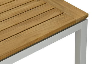 ZEO LIVING Tisch Soho 200/280cmx100cm Alu/Teak