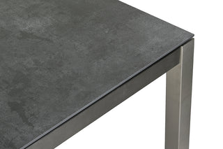 ZEO LIVING Tisch Dallas Edelstahl/Keramik