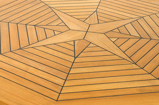ROYAL GARDEN Sterntisch 140x140cm Streckmetall/Teak