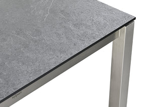Solpuri Auszugstisch Classic 220/280x100cm Edelstahl/HPL 3-D volcano anth.
