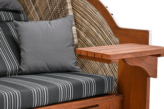 DeVries Strandkorb Pure Comfort XL Pinie seashell D.423