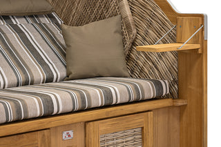 DeVries Strandkorb Pure Classic XL Sun PE seashell D.455