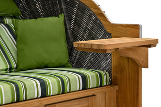 DeVries Strandkorb Pure Comfort XL Teak stone grey D.454