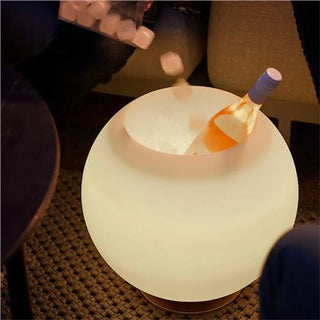 Kooduu Sphere Silber LED-Lampe, Bluetooth Lautsprecher