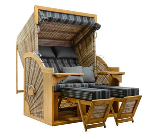 DeVries Strandkorb Pure Comfort XL Teak seashell D.423