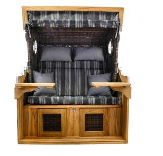 DeVries Strandkorb Pure Seaside XL PE ant. brown D.423