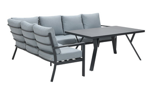 GARDEN IMPRESSIONS Lounge Sergio links carbon black/mint grey