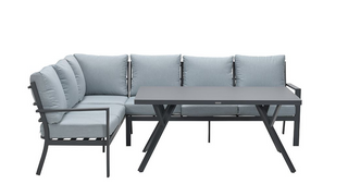 GARDEN IMPRESSIONS Lounge Sergio links carbon black/mint grey