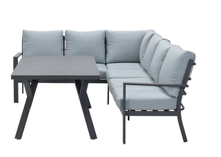 GARDEN IMPRESSIONS Lounge Sergio links carbon black/mint grey
