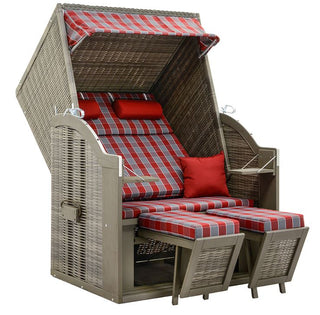 DeVries Strandkorb Standard Pinie grey D.472
