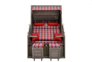 DeVries Strandkorb Standard Pinie grey D.472