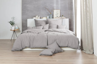 Zeo Living Bettwäsche Stonewashed mehrfarbig