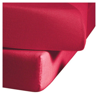 Zeo Living Spannbetttuch kirsch 0251