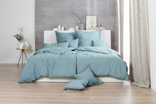 Zeo Living Bettwäsche Stonewashed mehrfarbig