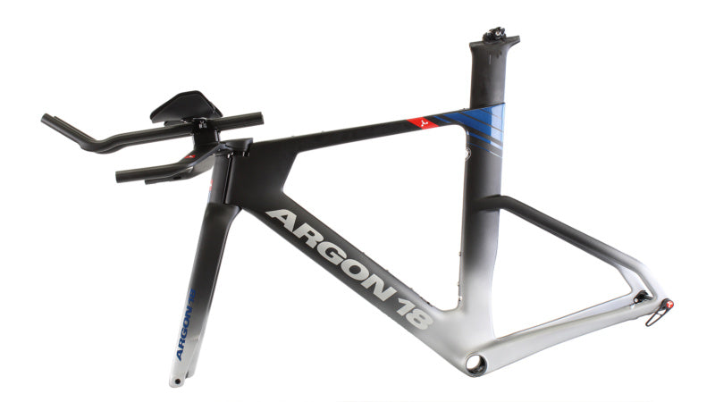 Argon 18 E-118 Tri + Disc Frameset - Black Frozen to Grey Matte