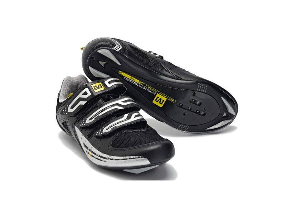 Mavic Peloton Road Cycling Shoes - Black/ Metallic Silver