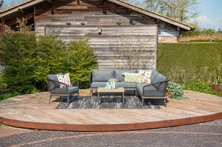 GARDEN IMPRESSIONS Lounge Poseidon teak/black