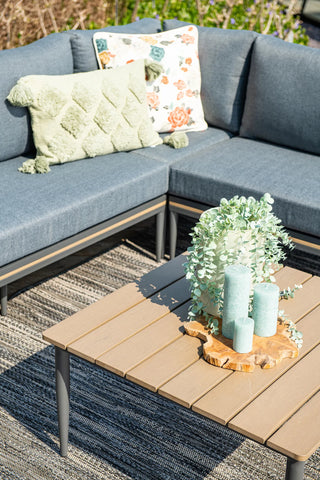 GARDEN IMPRESSIONS Lounge Poseidon teak/black
