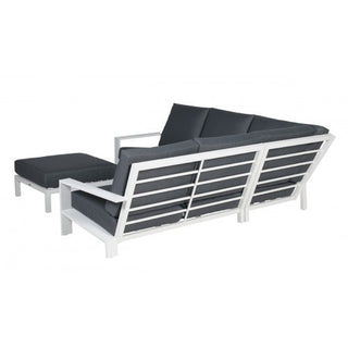 GARDEN IMPRESSIONS Lounge Lincoln white/black