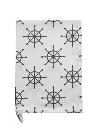Krasilnikoff 2er Set Geschirrtuch Ship Weel 50x70cm