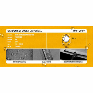 Madison Schutzhülle Hängekorb 100xH200cm grau