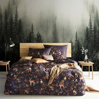 Fleuresse Bettwäsche Mako-Satin Bed Art S Reh nachtschwarz