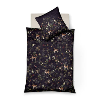 Fleuresse Bettwäsche Mako-Satin Bed Art S Reh nachtschwarz
