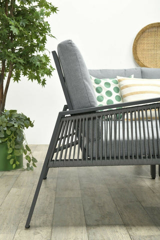 GARDEN IMPRESSIONS Lounge Andrea black/grey