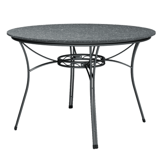 MWH Royal Talcy Gartentisch Ø110cm Alu/Creatop